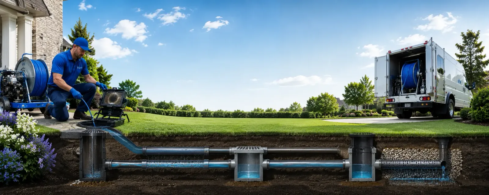 Outdoor drain cleaning information for Grant Town, WV